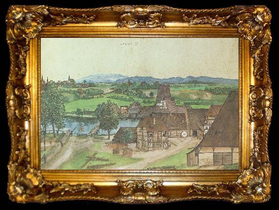 framed  Albrecht Durer The Wire-drawing Mill, ta009-2